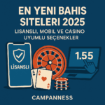 2025 yeni bahis siteleri temalı dijital illüstrasyon: telefon ekranında lisans rozeti, rulet çarkı, iskambil kartları ve oran ekranı ile casino-bahis uyumunu simgeleyen modern tasarım.