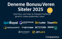 Deneme bonusu veren siteler 2025 – çevrimsiz, yatırımsız ve freespin fırsatlarıyla güvenilir casino platformları listesi.