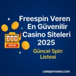2025’te freespin veren güvenilir casino siteleri ve çevrimsiz bonus fırsatları.